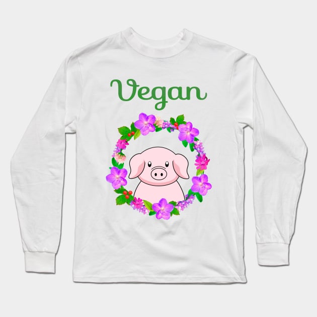 Vegan power Long Sleeve T-Shirt by Purrfect